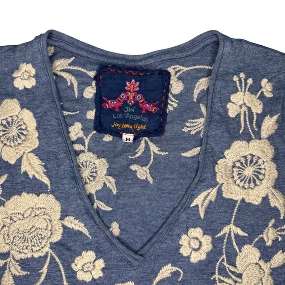 NWOT Johnny Was Embroidered Blue Tunic Dress Size Medium - Picture 3 of 5